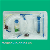 Disposable single lumen central venous catheter kit CVC mini tray